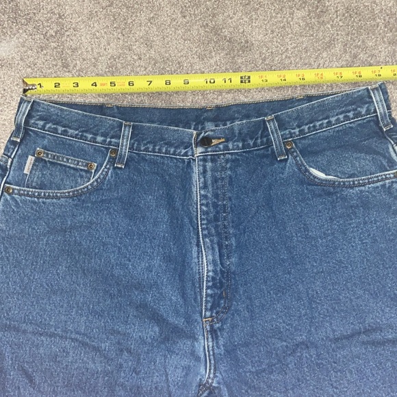 Almost free - Carhartt Mens Flannel Lined Jeans 40 waist relaxed fit - Picture 5 of 9